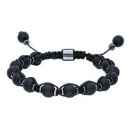 Chavin EG41 Hematit Mat Onyx Makrome Erkek Bileklik