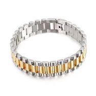 Chavin EH89BYSR Gri Gold 316 L Çelik Parlak ve Mat Erkek Bileklik