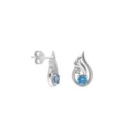 Chavin EI08 Topaz Melek Kanadı 0.02 Karat Gümüş Pırlanta Küpe