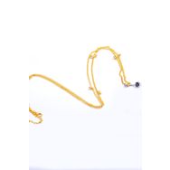 Chavin EN43SR Zincirli Bele Bağlamalı Taşlı Çelik Göbek Piercing