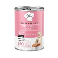 Chef's Choice 12x400 gr Tahılsız Kitten Tavuk Etli Ezme Yavru Kedi Konservesi