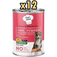 Chef's Choice 400 gr x 12 Adet Pumpkin Pate Kuzu Balkabak ve Sebzeli Köpek Yaş Maması
