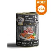 Chef's Choice Kıyılmış Kuzu Etli ve Somonlu 24x400 gr Yetişkin Köpek Konservesi