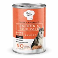 Chef's Choice Kıyılmış Somonlu ve Pirinçli 12x400 gr Köpek Konservesi