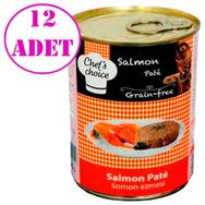 Chef's Choice Somonlu Ezme Tahılsız 400 gr Kedi Konserve Maması 12 adet