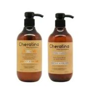 Cheratina Profesyonel Onarıcı ve Yapılandırıcı 500 ml Şampuan + 500 ml Besleyici Saç Bakım Maskesi