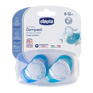 Chicco 2 li 6-12 Ay Physio Compact Erkek Silikon Emzik