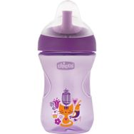 Chicco 266 ml 12 Ay+ Kız Pipetli Eğitim Bardağı
