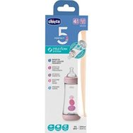 Chicco 300 ml Perfect5 Pembe Antikolik PP Hızlı Akış Biberon