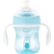 Chicco 4 Ay+ Yumuşak Uçlu 200 ml Mavi Geçiş Bardağı