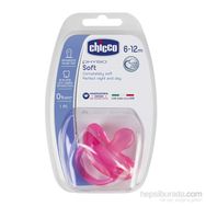 Chicco 6-12 Ay Physio Soft Silikon Emzik Pembe