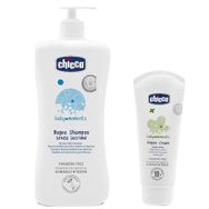 Chicco 750 ml Göz Yakmayan Saç ve Vücut Şampuanı+Chicco 100 ml Pişik Önleyici Krem