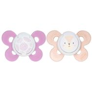 Chicco CC-001.003.164 - 6-16 Ay 2'li Kız PhysioForma Comfort Silikon Emzik
