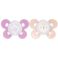 Chicco CC-001.003.164 - 6-16 Ay 2'li Kız PhysioForma Comfort Silikon Emzik