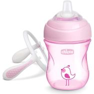 Chicco CHICCO-8058664081325 Chicco Yarı Yumuşak Uçlu Eğitici Bardak 6ay+ Kız