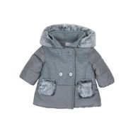 Chicco Gri 6 Ay Erkek Çocuk Çıkarılabilir Kapüşonlu Mont