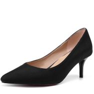 Chıcmark Stilettos Sivri Uçlu Siyah 01 Rahat Kadın Topuklu Ayakkabı