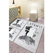 Chilai Home Catanic 3'lü Set Djt Banyo Halısı
