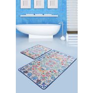 Chilai Home Ceramıca Djt 60x100 cm 50x60 cm 2'li Banyo Halısı Seti