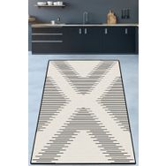 Chilai Home Cross Link 100x160 cm Krem DJT Mutfak Halısı
