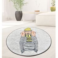 Chilai Home Dog Man Djt 100x100 cm Dekoratif Salon Halısı