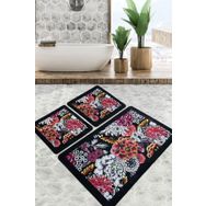 Chilai Home Floreale Djt 3'lü Set Banyo Halısı