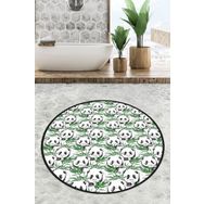 Chilai Home Green Panda Djt 140x140 cm Banyo Halısı