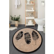 Chilai Home Hoja Bej 100x100 cm Banyo Halısı