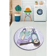 Chilai Home Lavanta 100x100 cm Banyo Halısı