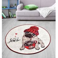 Chilai Home Let It Snow Djt 100x100 cm Dekoratif Salon Halısı