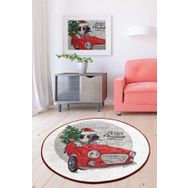 Chilai Home Merry Christmas Djt 100x100 cm Dekoratif Salon Halısı