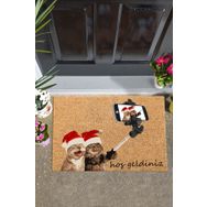 Chilai Home PVC Selfie Dekoratif PVC Taban İç ve Dış Kapı Önü Paspası
