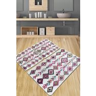 Chilai Home Raje Djt 3'lü Set Banyo Halısı