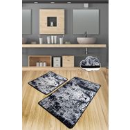 Chilai Home Tiger 2'li Set Banyo Halısı Paspas Yıkanabilir Kaymaz Taban Klozet Takımı