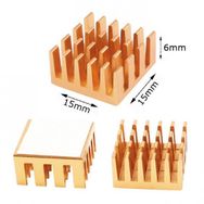 Chipset 15x15x6 mm CPU GPU VGA RAM LED IC Aliminyum Soğutucu