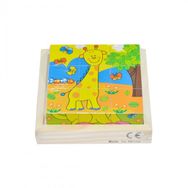 Chiva Cs- 6623p Ahşap Hayvanlar Küp Puzzle