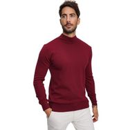 Chuba 20w153 Bordo Yarım Balıkçı Triko Erkek Kazak