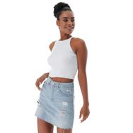 Chuba 23S1008 Beyaz Kadın Crop Bluz