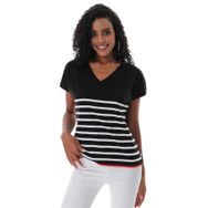 Chuba 23S1009 Siyah Beyaz Kadın T-shirt