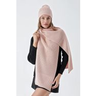 Chuba 24W132 Pudra Kadın Atkı Bere Takımı