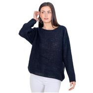 Chuba 24W143 Lacivert Kayık Yaka Triko Kadın Kazak