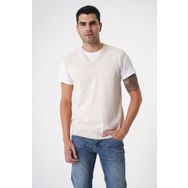CHUBA Erkek V Yaka Regular Fit Triko Süveter Bej 25w2001