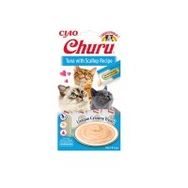 Ciao 14 gr 4'lü Churu Cream Ton Balıklı ve Deniz Taraklı Sıvı Ödül Maması