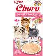 Ciao 14 gr 4'lü Churu Cream Ton Balıklı ve Somonlu Sıvı Ödül Maması