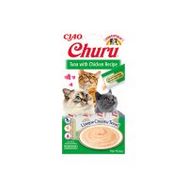 Ciao 14 gr 4'lü Churu Cream Ton Balıklı ve Tavuklu Sıvı Ödül Maması