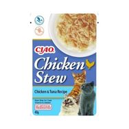 Ciao 40 gr Chicken Stew Tavuk Güveçli ve Ton Balıklı Pate Yetişkin Konserve Kedi Maması
