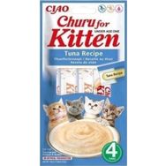 Ciao 4x14 gr Churu Kitten Tuna Balıklı Yavru Kediler için Sıvı Kedi Ödül Maması