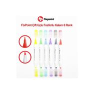 Çift Uçlu Fosforlu Kalem 6 Renk (P-5587)