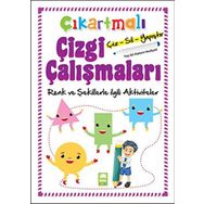 Çıkartmalı Çizgi Çalışmaları - Renkler Ve Şekillerle İlgili Aktiviteler / Kolektif
