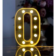 Çılgın Trend Büyük Boy O 3D Işıklı Led Harf Dekoratif Aydınlatma